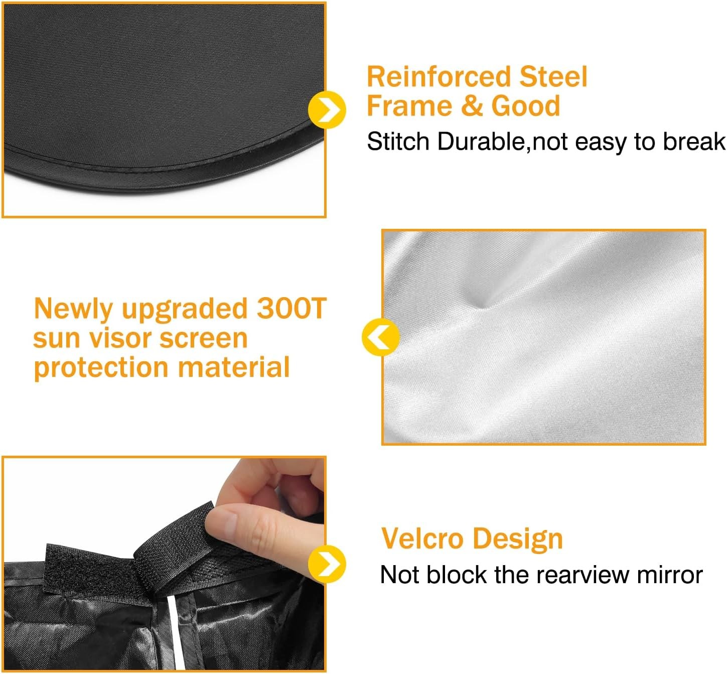 for Jeep Wrangler JL JLU 2018-2026 / Gladiator 2020-2026 Sunshade, Car Front Win