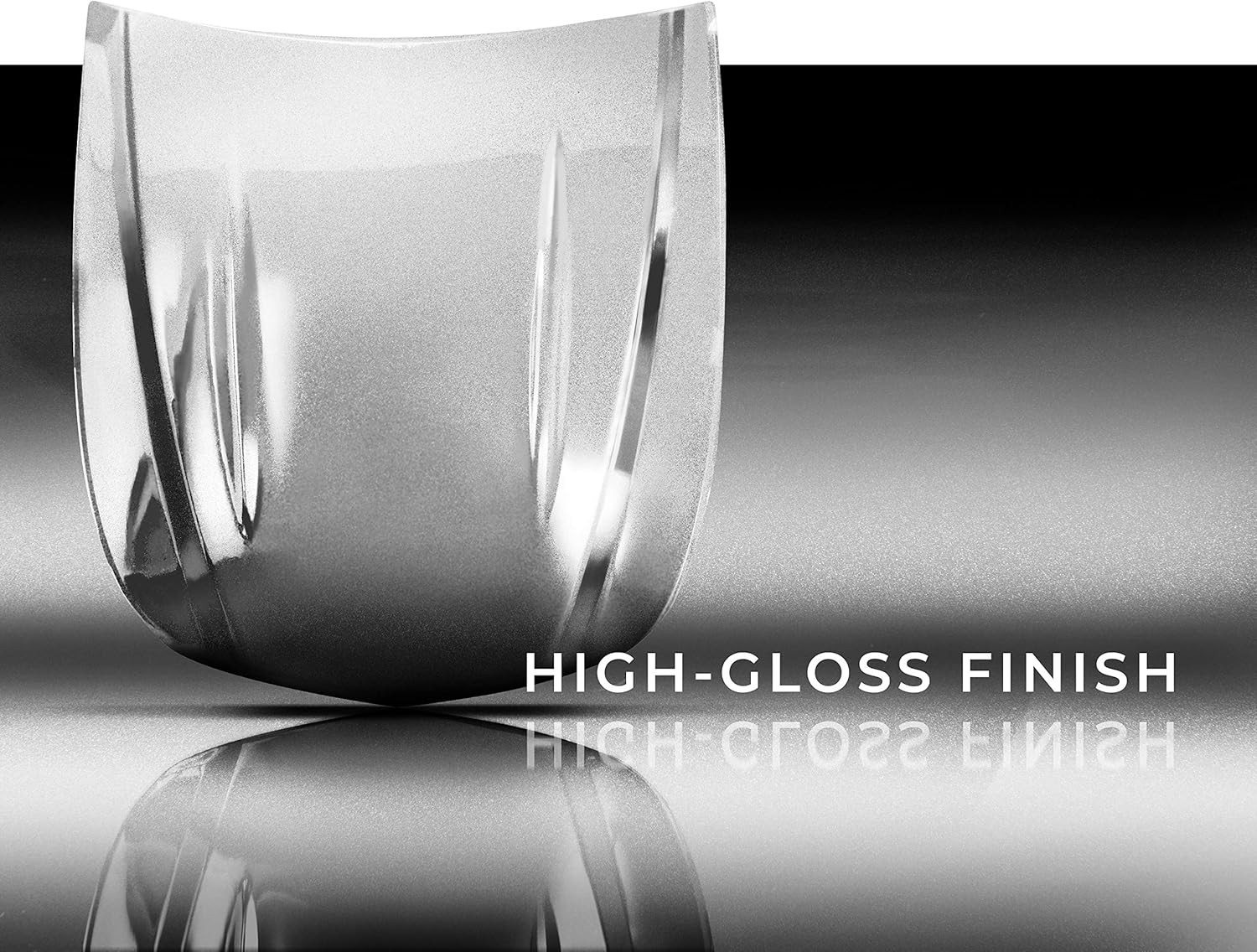VViViD+ Ultra Gloss Silver Metallic Vinyl Car Wrap Premium Paint Replacement Fil