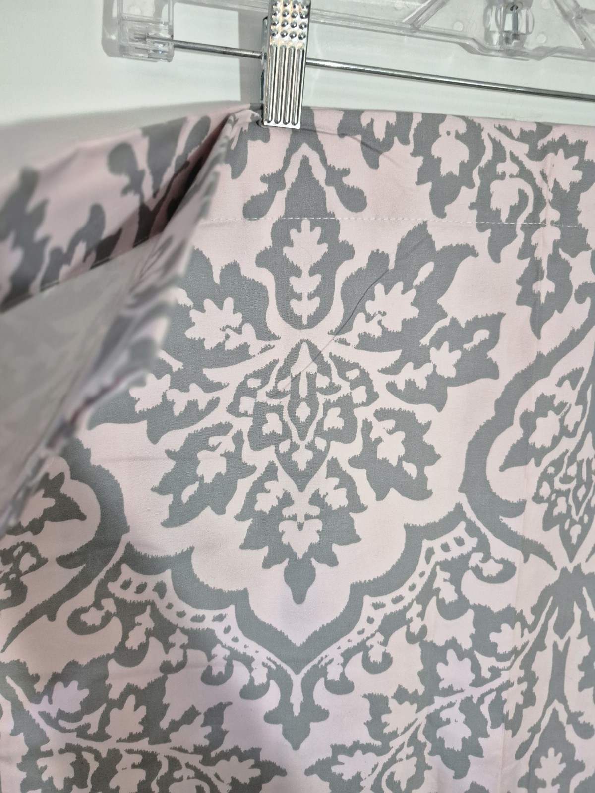 💥 NICOLE MILLER Window Curtain Panels 50×84 Damask Pink Black Out