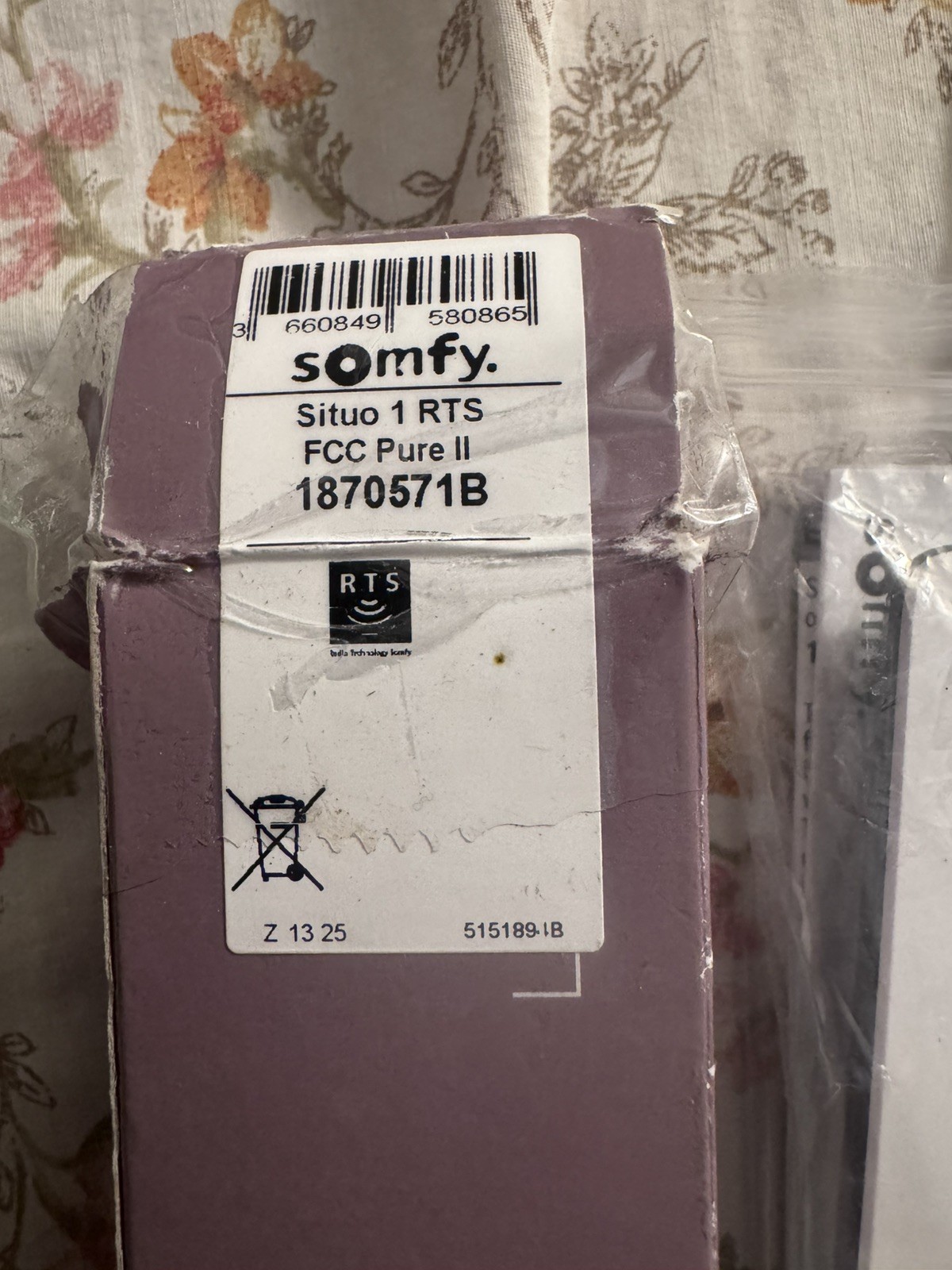 Somfy Situo 1 RTS FCC PURE II Remote for Somfy Shades Shades 1870571B Each