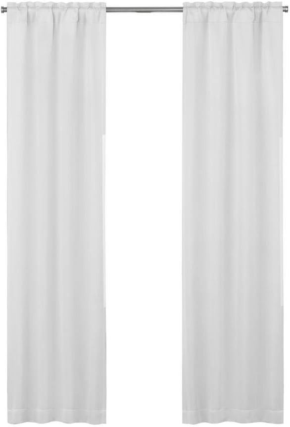 ECLIPSE Solid Minimalist Blackout 27"W x 60"L (Pack of 2), White