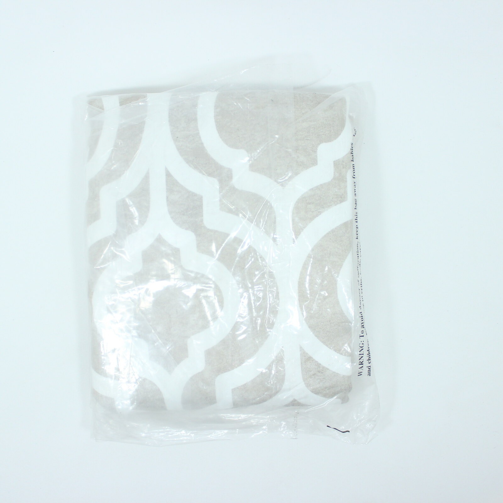 Sun Zero Eldon Blackout Grommet Curtain Panel 40″x95″ Taupe Trellis Print