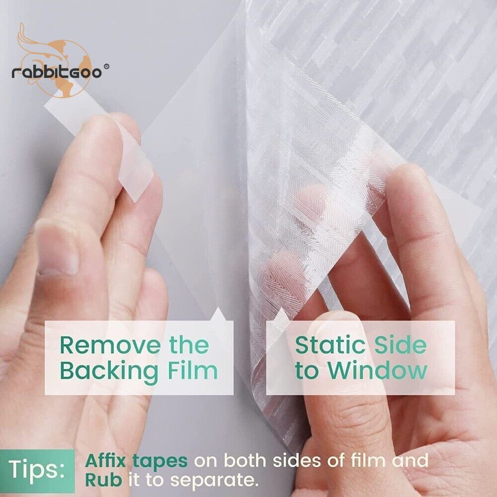 Matt Privacy Window Film Covering Window Sticker Static Cling Vinyl Glass Film