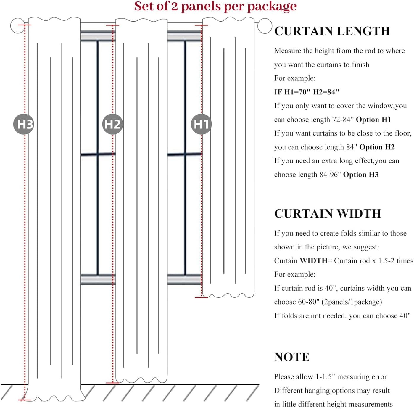Neutral 10 ft Blackout Curtains 120 Inches Long,Linen Elegant Villa Cottage