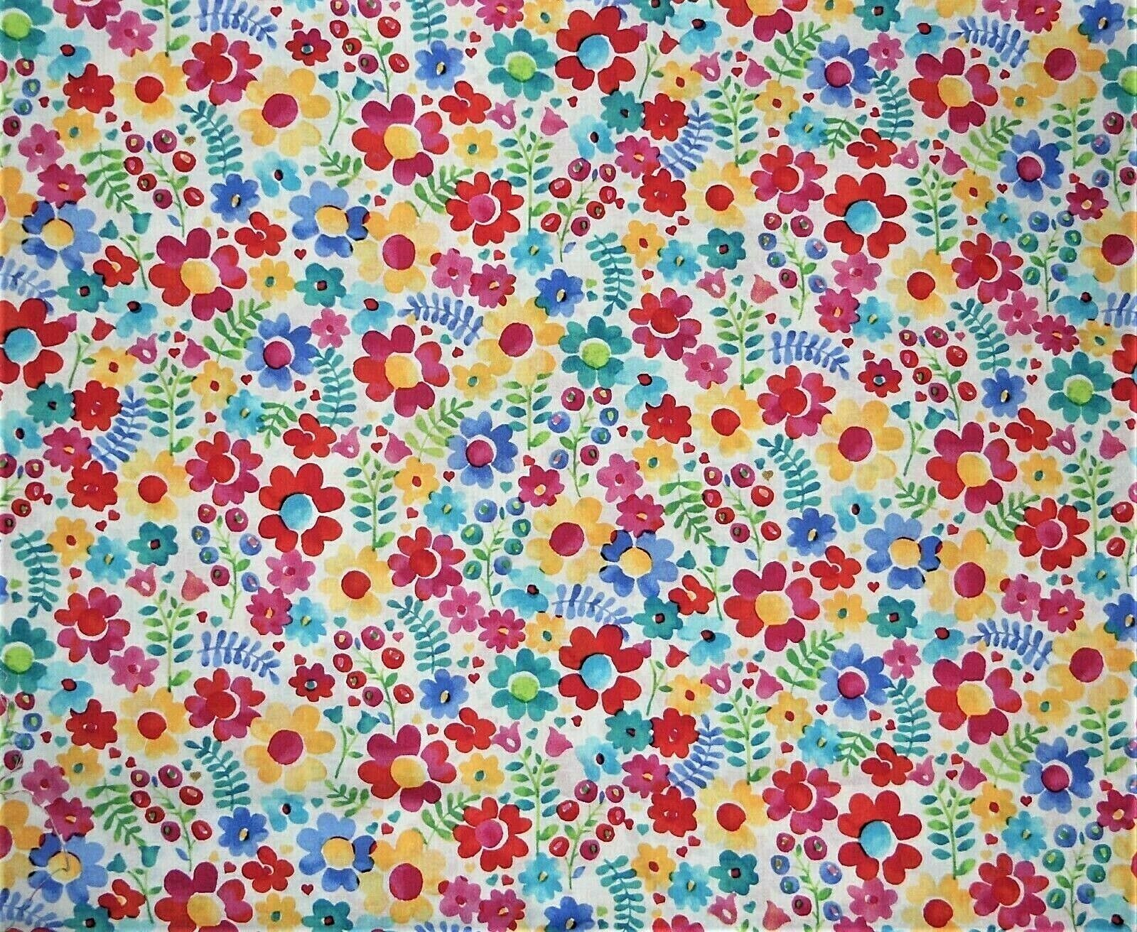 Spring Easter Curtain Valance Flower Daisy Red Pink Blue Turquoise Green Yellow