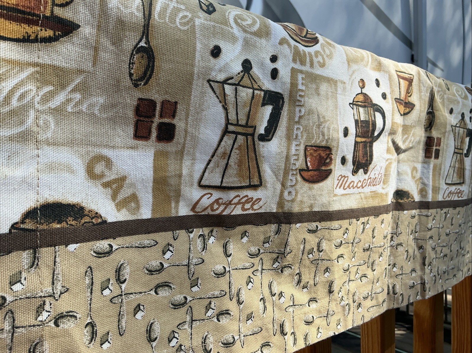 Better Homes & Gardens Coffee Drink Cafe Window Kitchen Valance 60 x 13″ A41