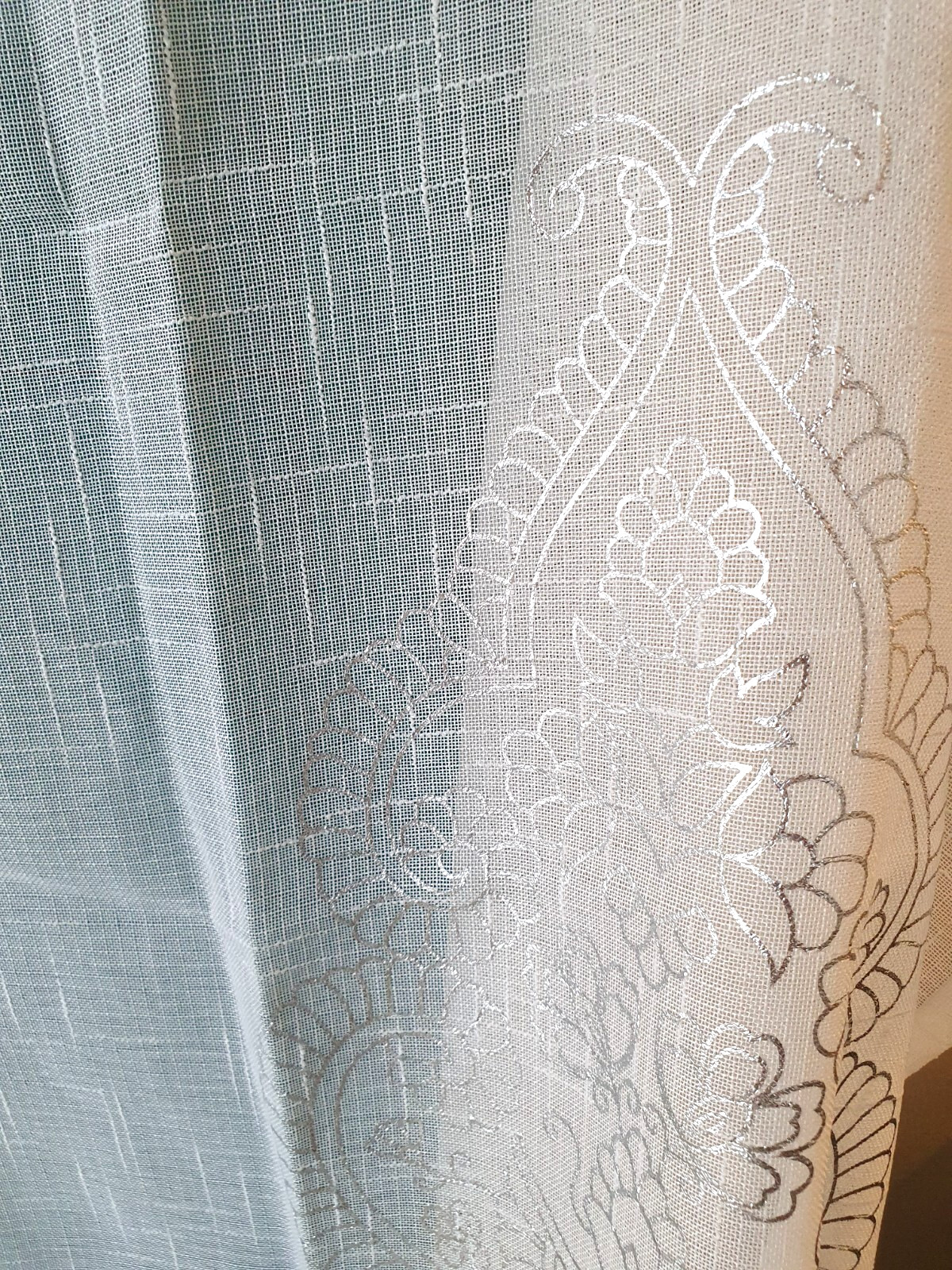 Curtains Draperies 4 Panels White Silver Romantic Opaque Duck River Rod Pole