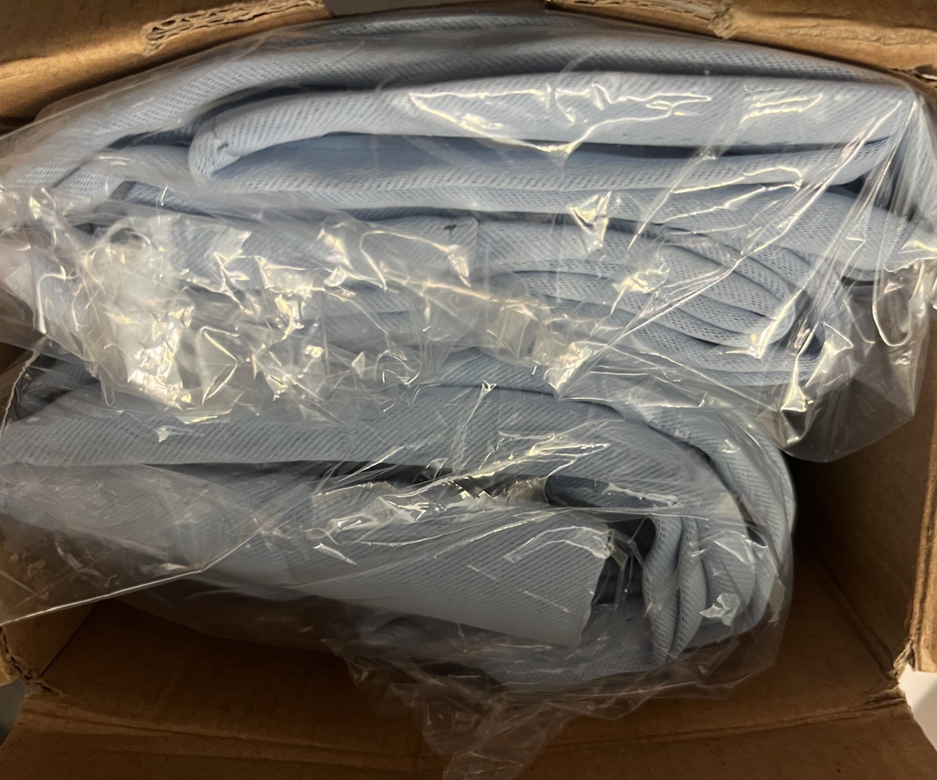 Light Blue Drapes Muilee 38” x 54” Each Panel Shiny Opaque