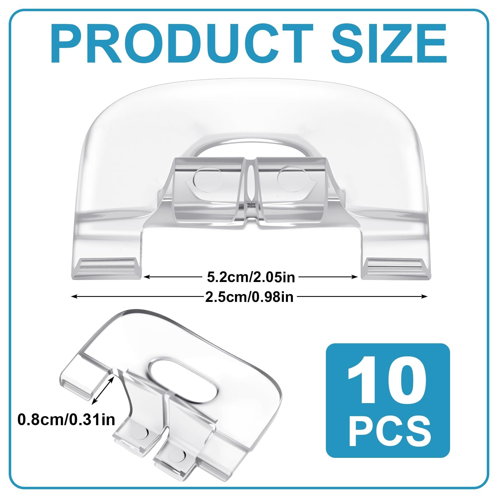 10 Pcs Shade Pulls Cordless Honeycomb Shade Lift Handles for Cordless Blind C…