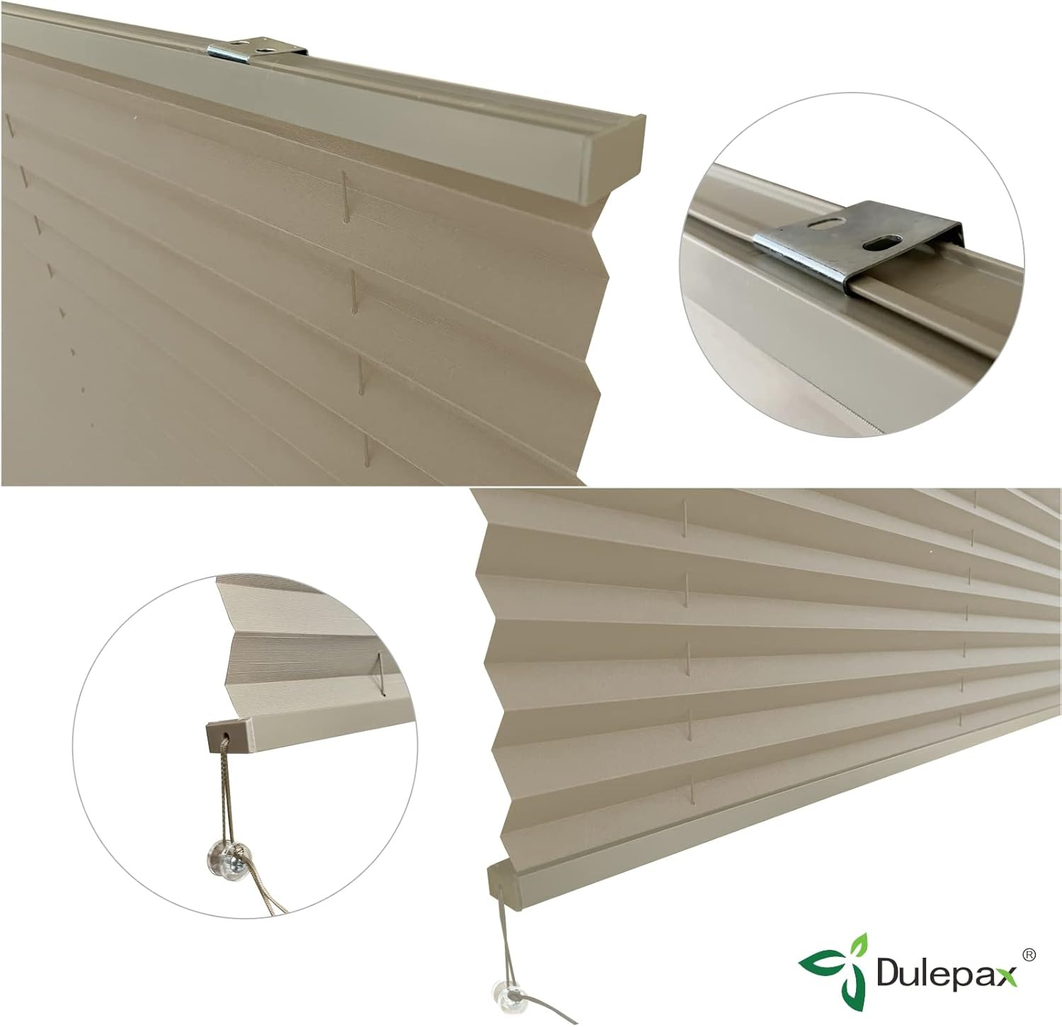 RV Pleated Shades 50×24 Cappuccino Camper Window Blinds