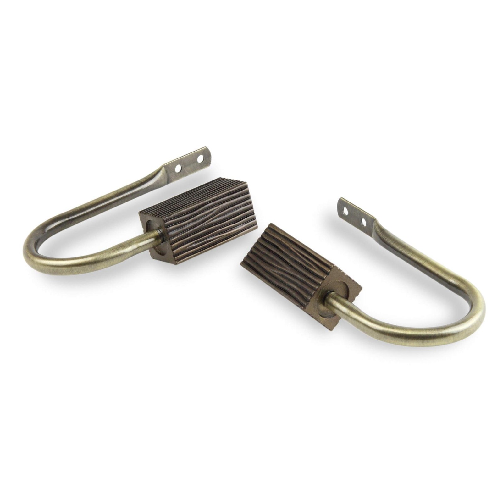 InStyleDesign Birch Curtain Holdback Pair – n/a Brass Finish