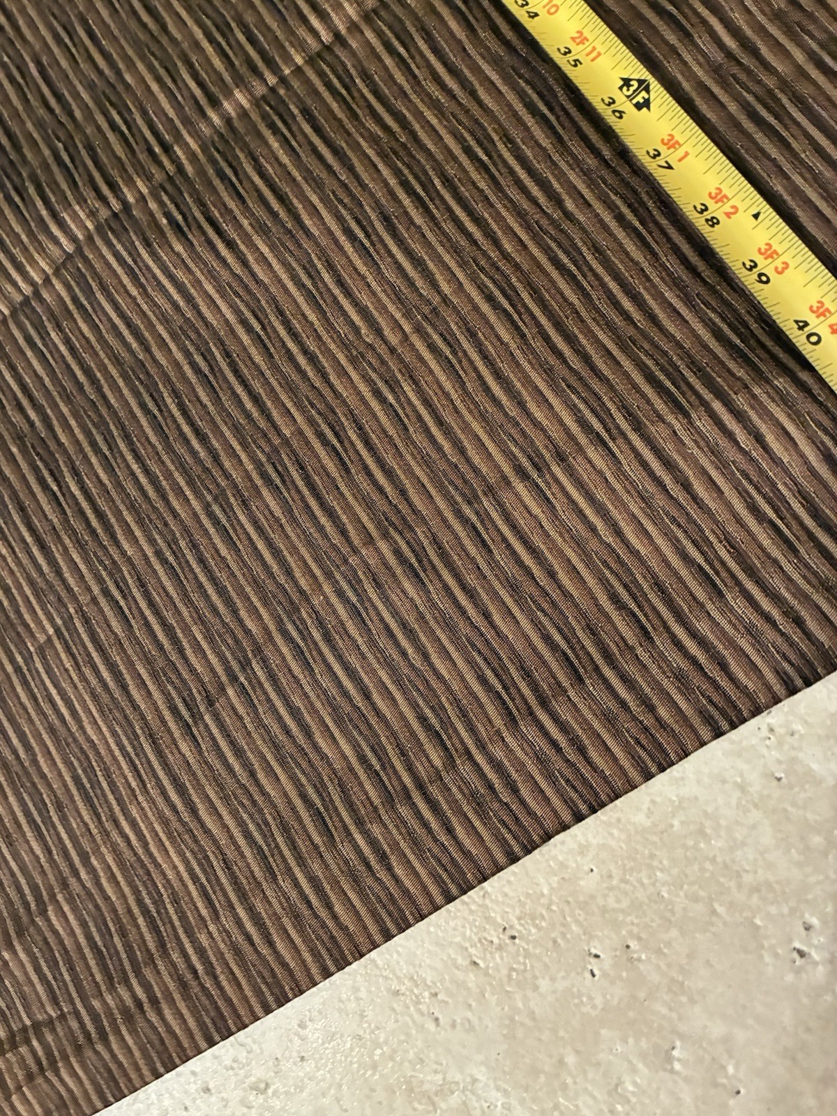 2 Custom Drapes. Chocolate Brown Black Tan Lined Each 3 Ft Wide 129 In Tall