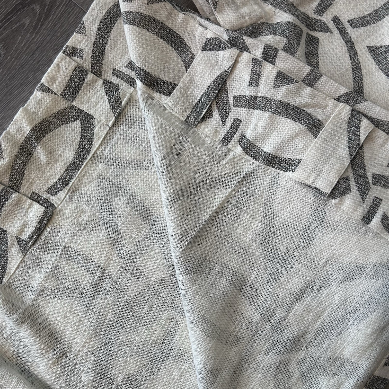 Set Of 2 West Elm Linen & Cotton Light Filtering Curtains Panels, 48×84”