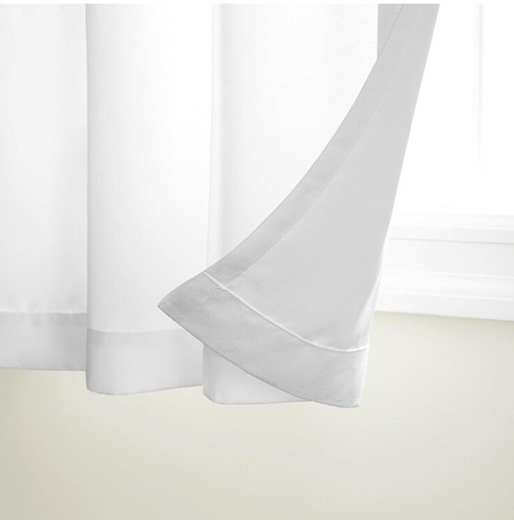 Exclusive Home Cabana Solid Indoor/Outdoor White Light Filtering Curtains 54×96