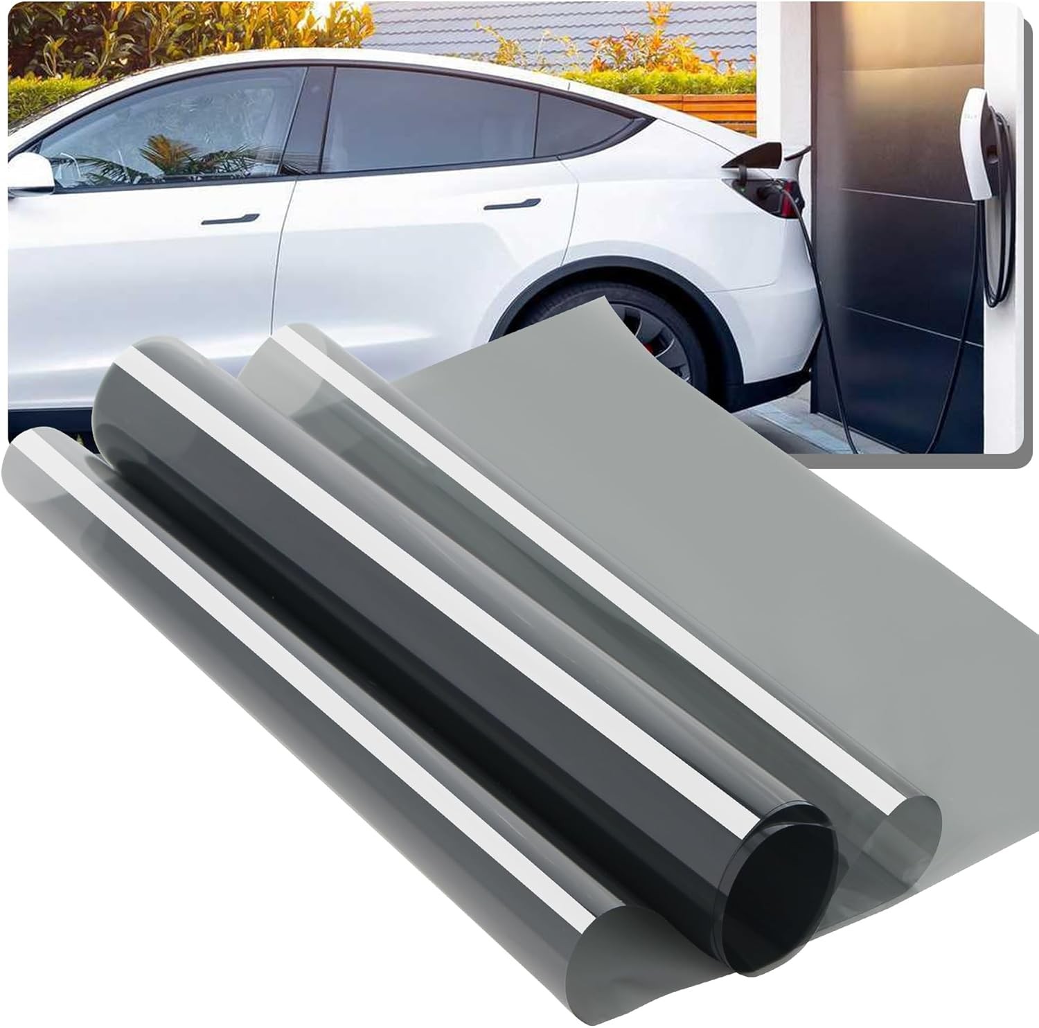 5% Nano Ceramic Car Window Tint Film 20″x10ft UV IR Heat Block Privacy