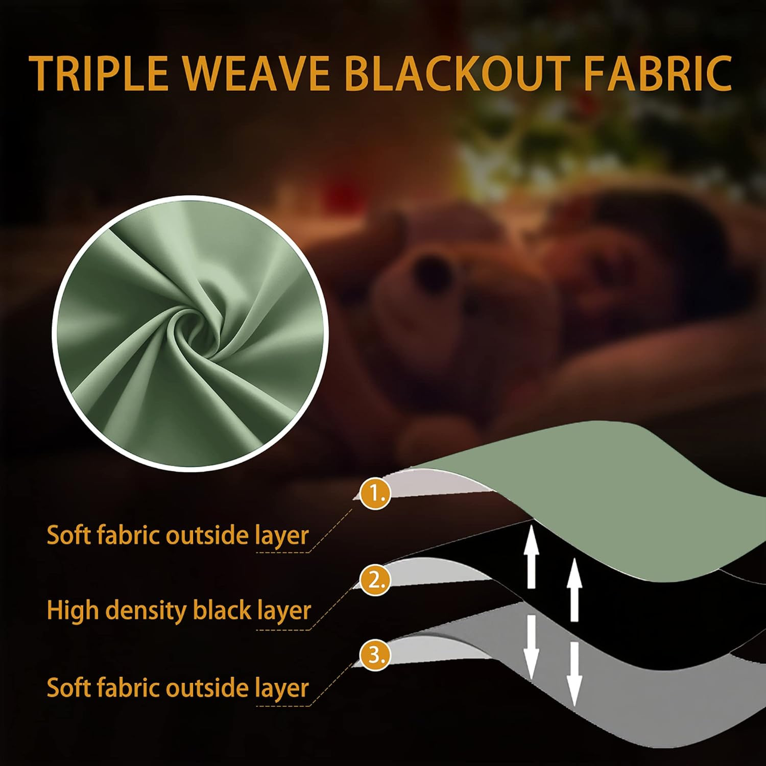 Bathroom Curtains Window, Short Blackout Boho Curtain for Bedroom, Wide 34 X Lon