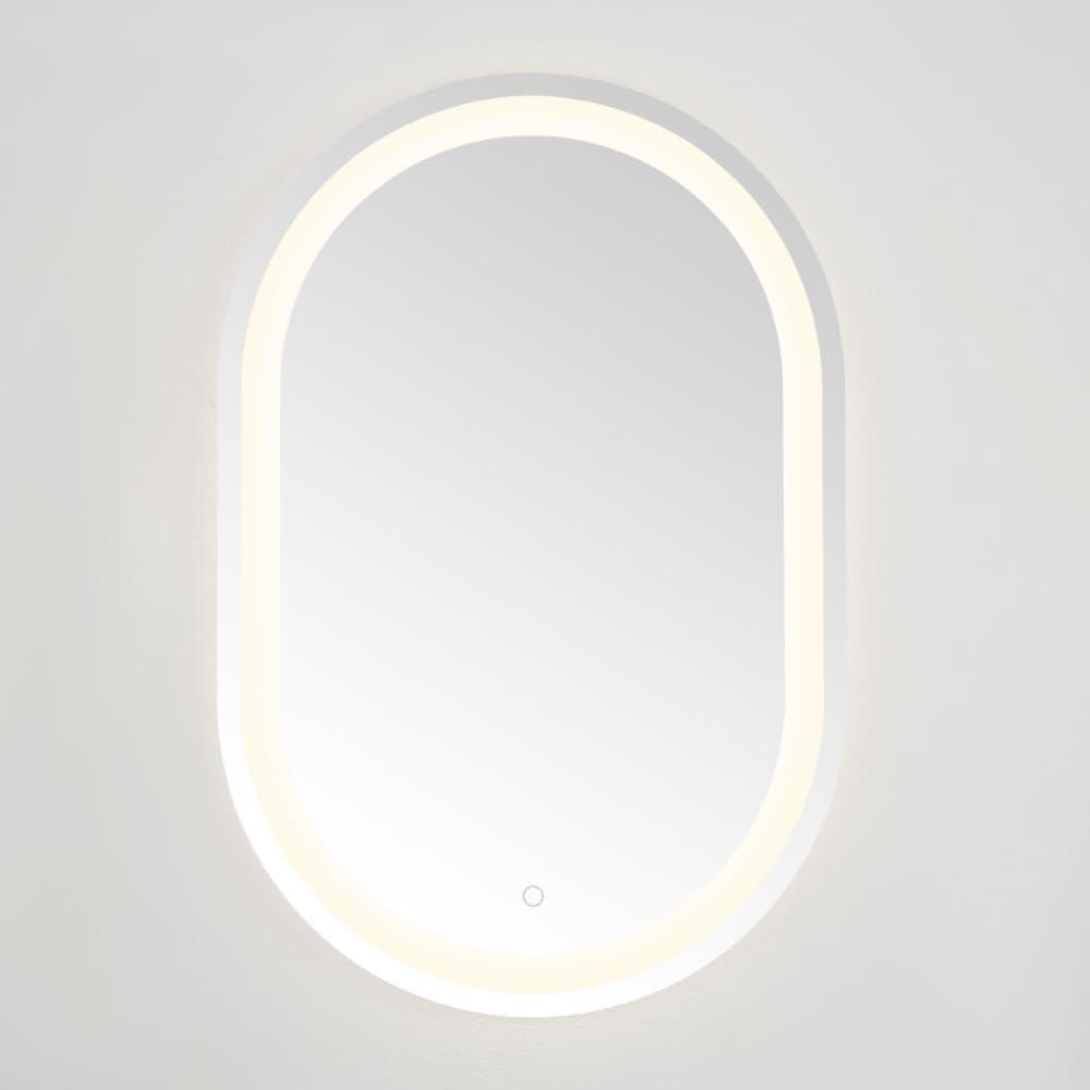 Crosby Oval LED Wall Mirror with Touch Switch for Bedroom & Living Room