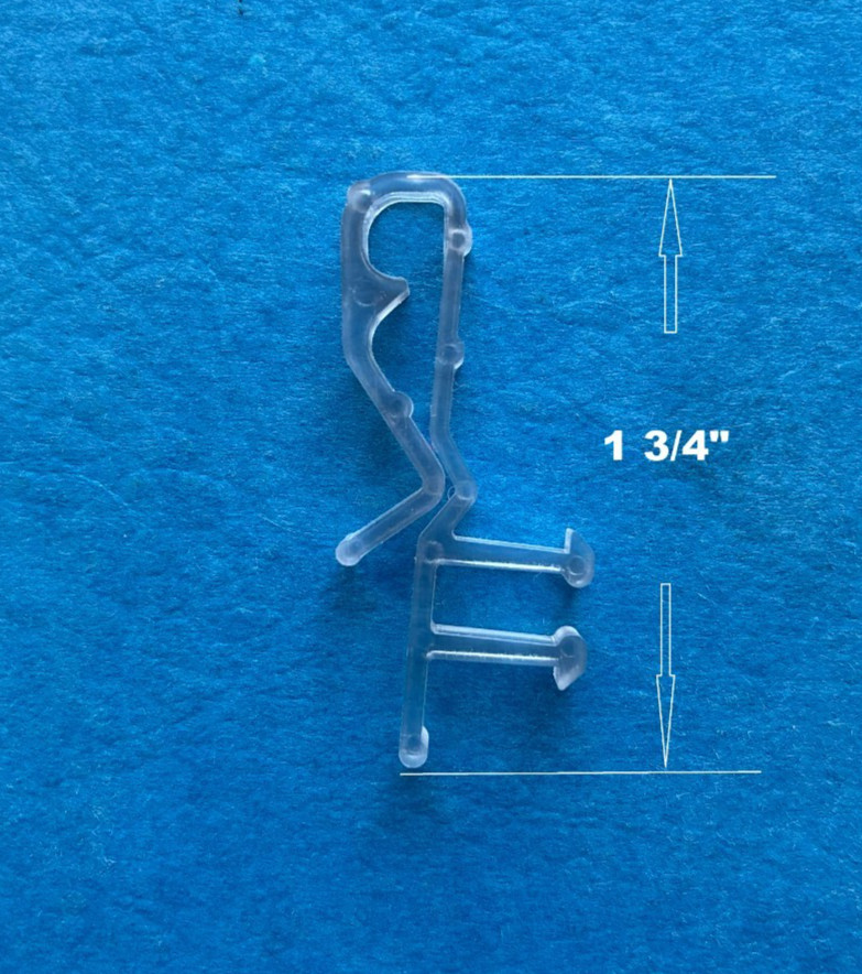 12 pcs Clear Hidden Valance Clips For Faux & Wood Venetian Blinds Parts