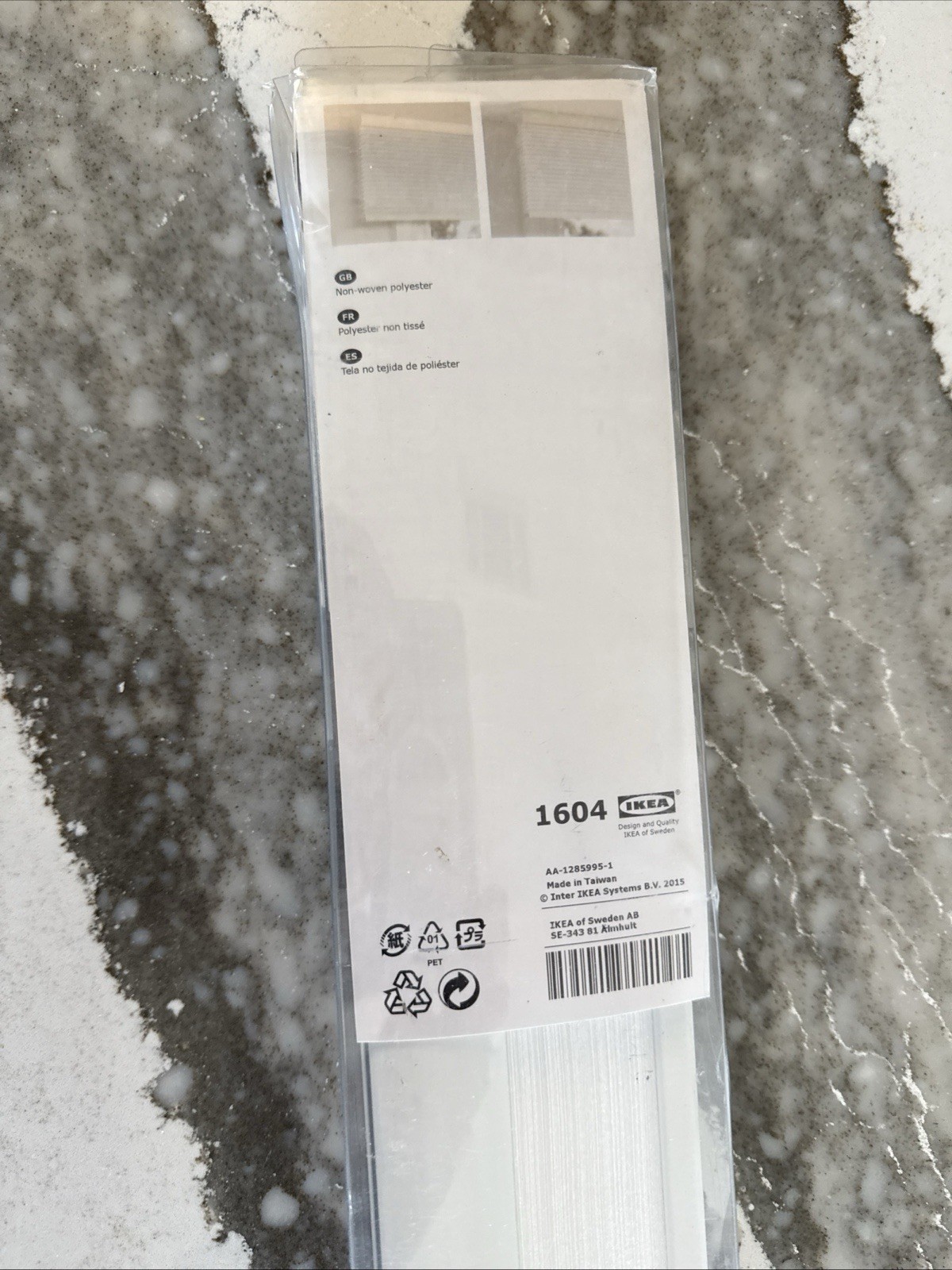 IKEA HOPPVALS Cellular blind, white, 36×64 50290634 New With Attachment