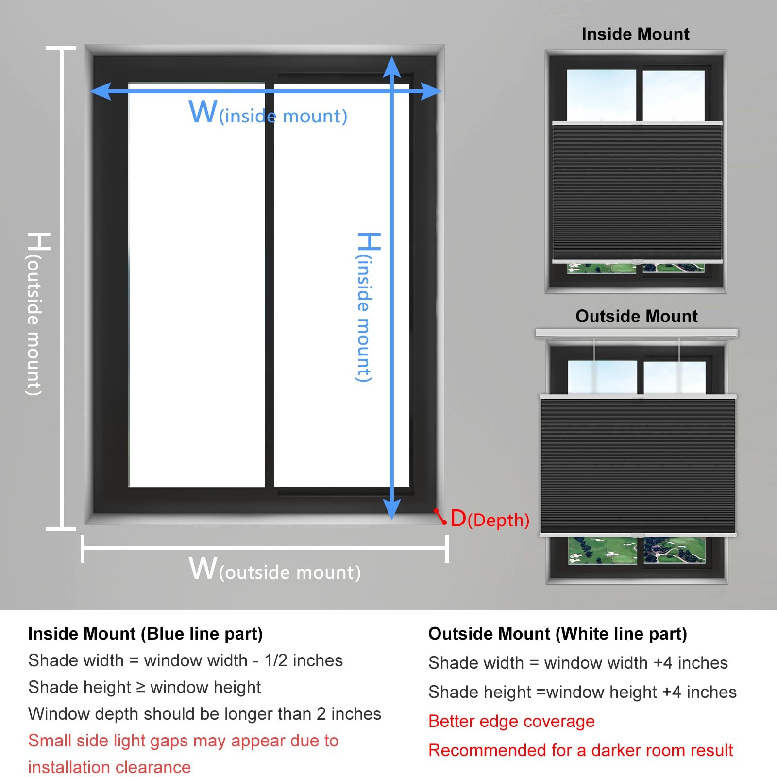 Changshade Blackout Top Down Bottom Up Cellular Shades Cordless Honeycomb