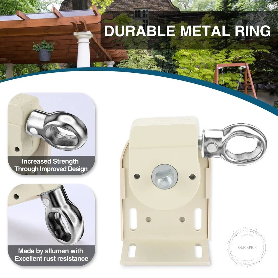 Coolaroo Shade Brackets with Metal Ring, Replacement Parts,For Coolaroo Exterior