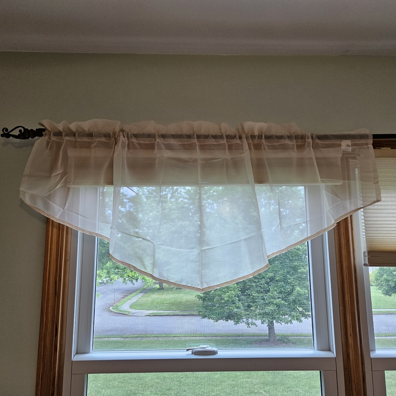JC Penny Home Lisette Ascot Valance 60” X 20” New Open Package