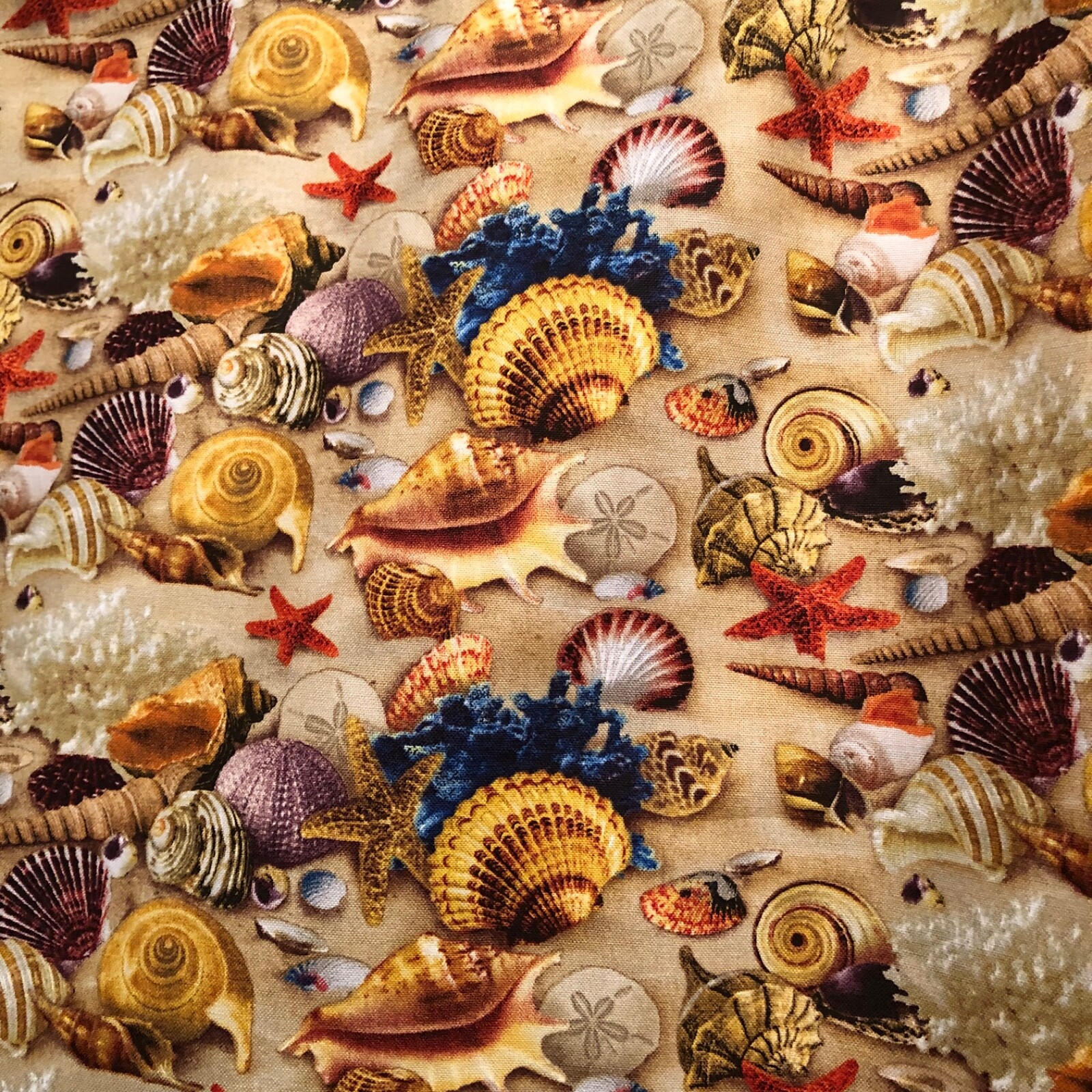 Handmade SEASHELL Valance, 41 X 15 INCHES