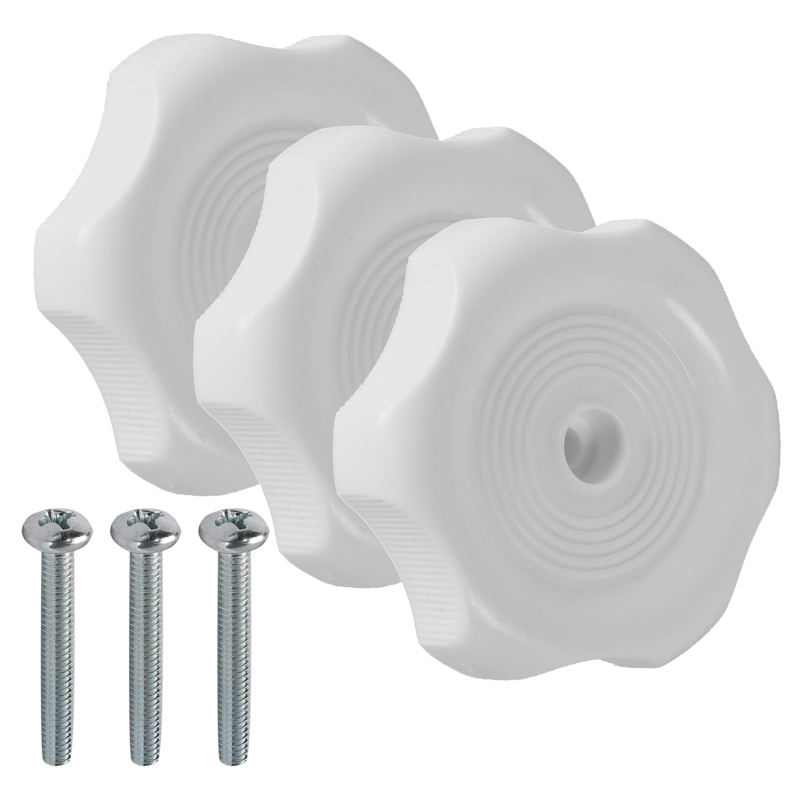 3Pack, White 1″ Shaft RV Window and Vent Knob Interior Hardware Camper Window…