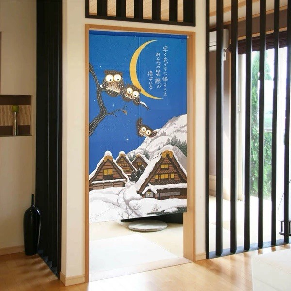 MADE in JAPAN Ripples & Goldfish Design Curtain for Summer Room Decor Gift