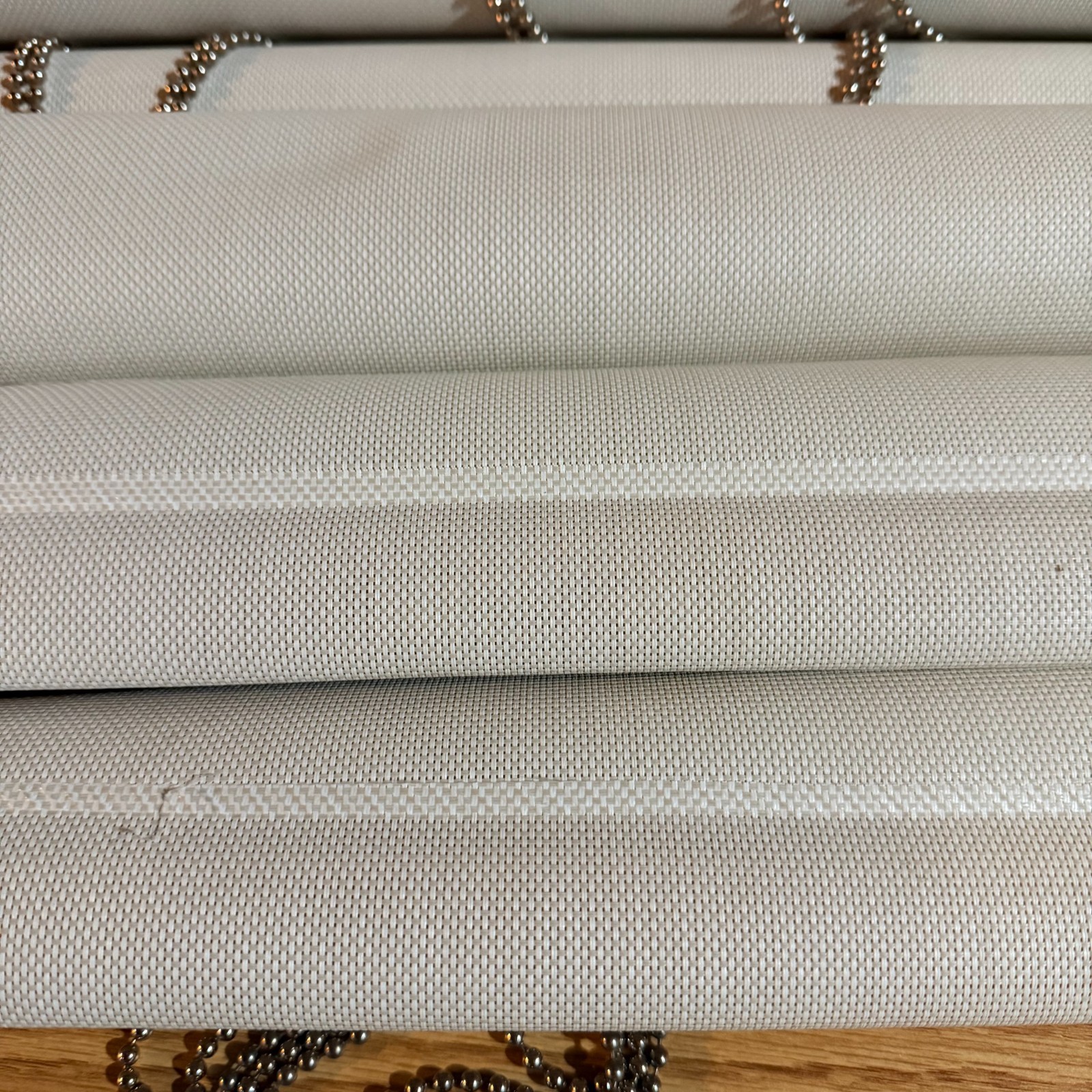 Rollease Roll Up Light Filtering Corded Casement Window Blinds Beige 29″ x 64″
