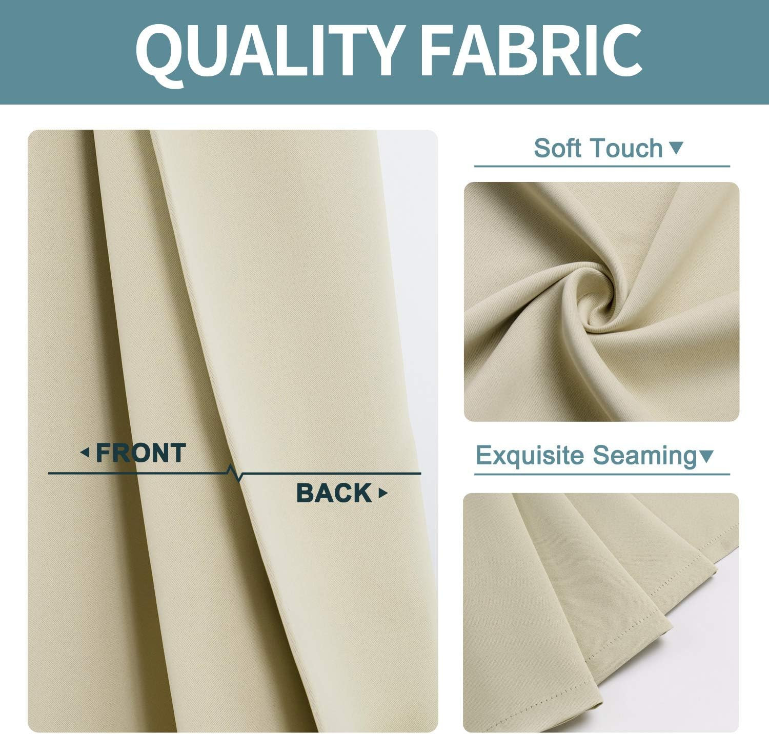 Small Window Curtains 40 Inches Long for Bedroom – Grommet Short Thermal Insulat