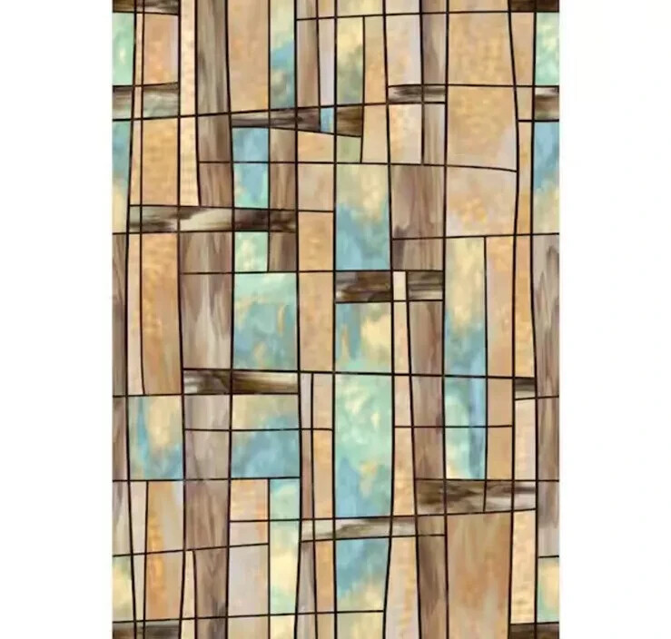 24 In. X 36 In. City Lights Decorative Window Film | Glass Stained