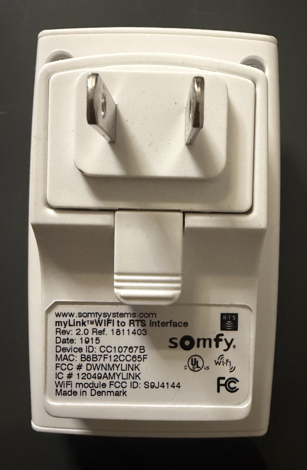 Somfy MyLink