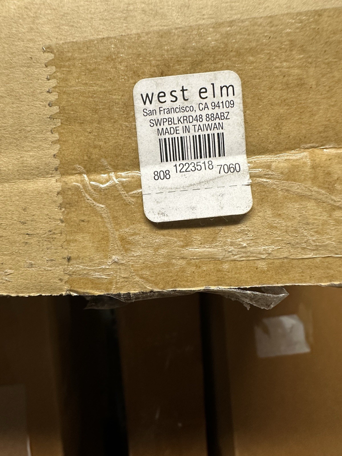 West Elm Swoop Adjustable curtain rod antique bronze 48-88″
