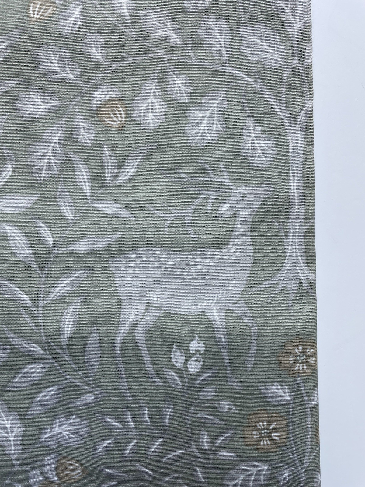 Laura Ashley ELDER FOREST 38”x96” Drapes Sage Green Cotton Blend 2 Panels NEW