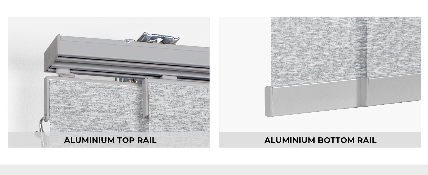 Panel Track Blinds for Sliding Doors, Light Filtering Linen | Extendable Track