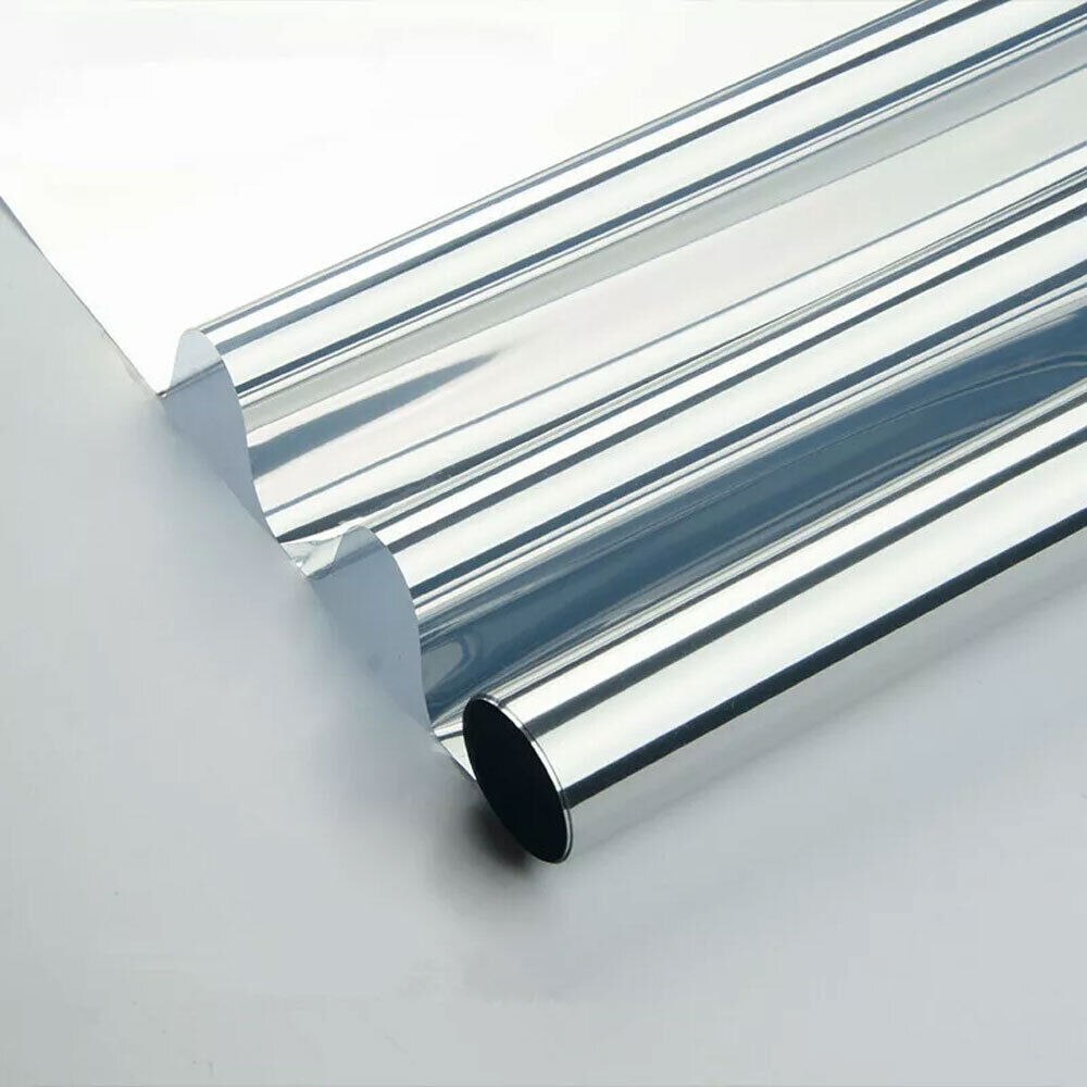 196″ One Way Privacy Mirror Window Film Glass Solar Tint Foil UV Sun Block Home