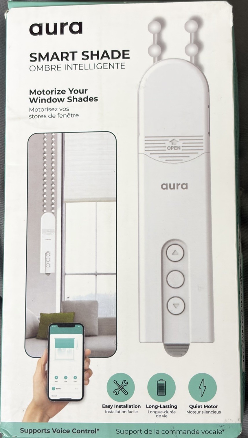 Aura Roller Smart Shade Driver | Automate Existing Blinds | Works with Beaded…