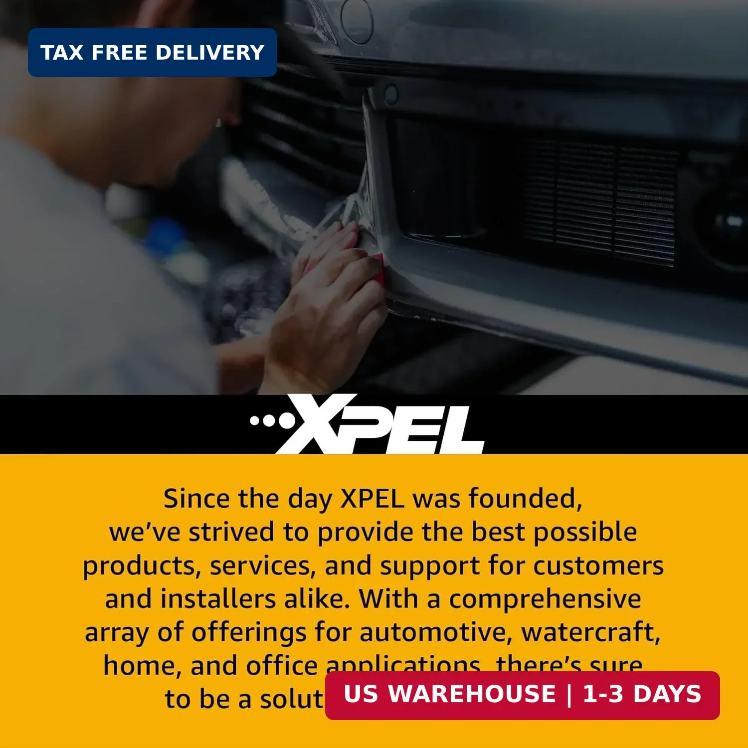 XPEL Black Universal Door Sill Guard (60″ x 2.75″) Paint Protection Film Kit