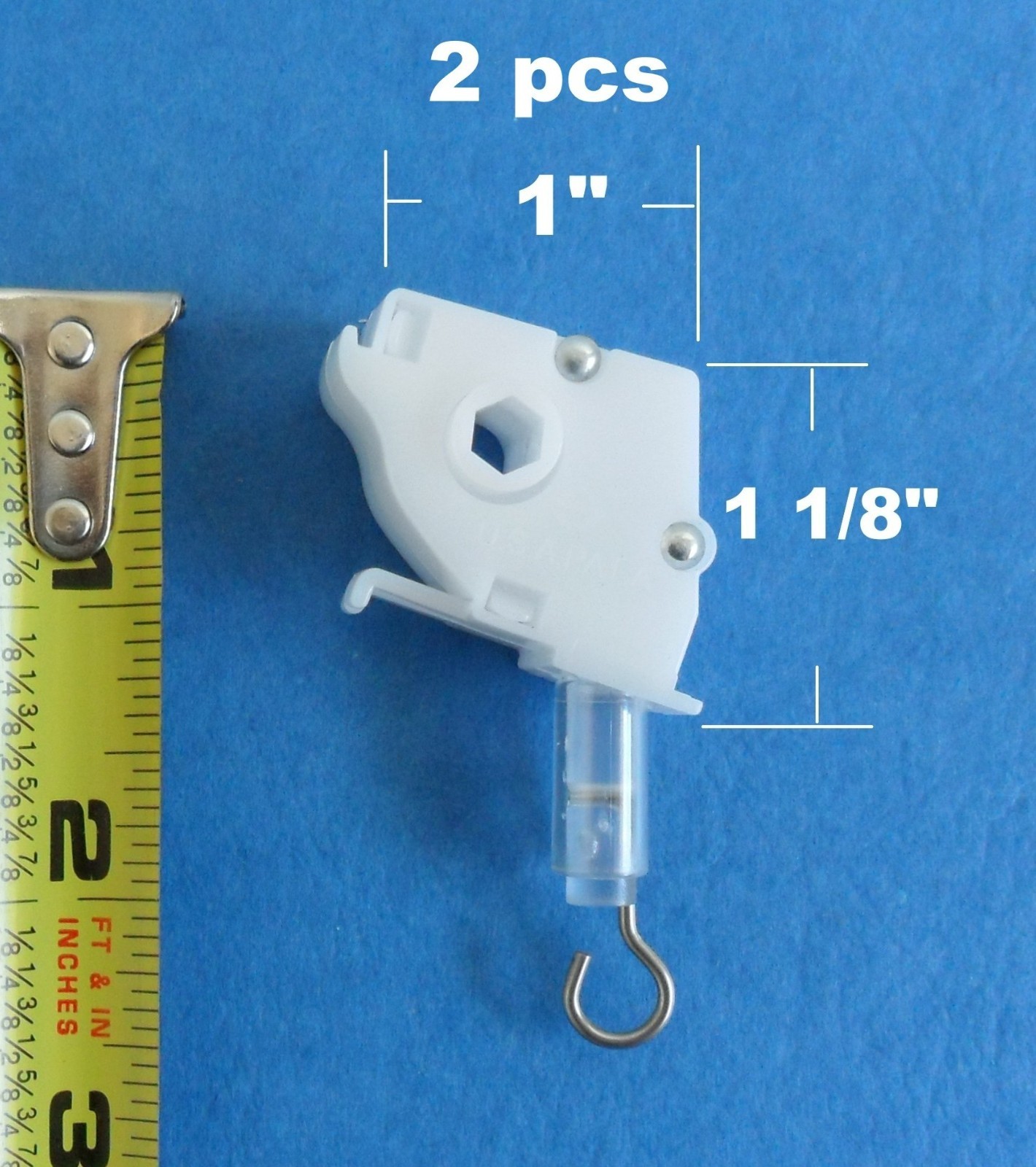 2 pcs Wand Tilt Control Mini Blinds Parts Wand Tilter White Color