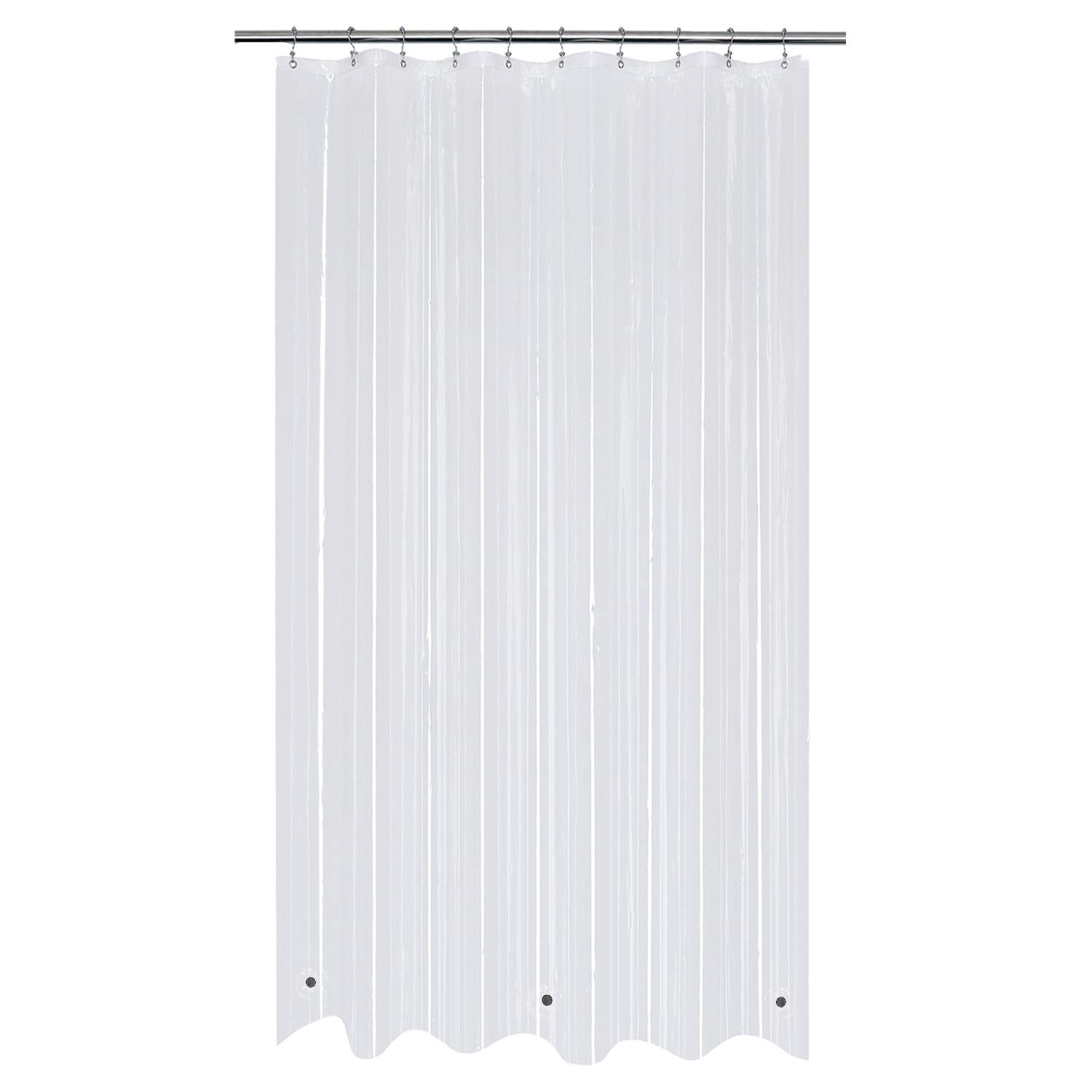 Mrs Awesome Stall Shower Curtain Liner with 3 54″W x 78″L (Pack of 1), Clear