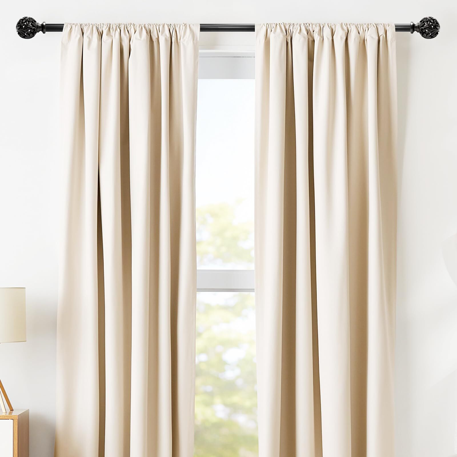 Oil Rubbed Bronze Curtain Rods 36 to 120 inches 3-10 ft 1 Inch Diameter Adjus…