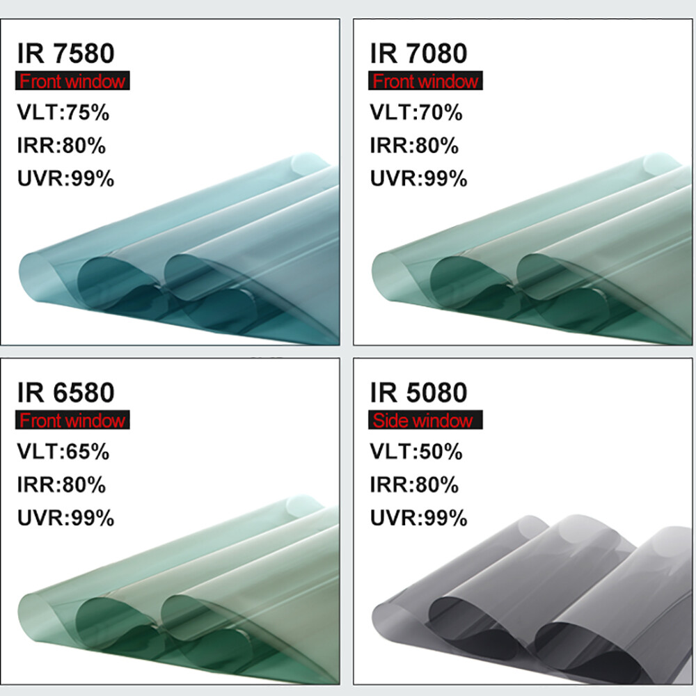 Nano Ceramic Film IRR80% High Heat Resistant Car Sticker Glass Window Tint Foils