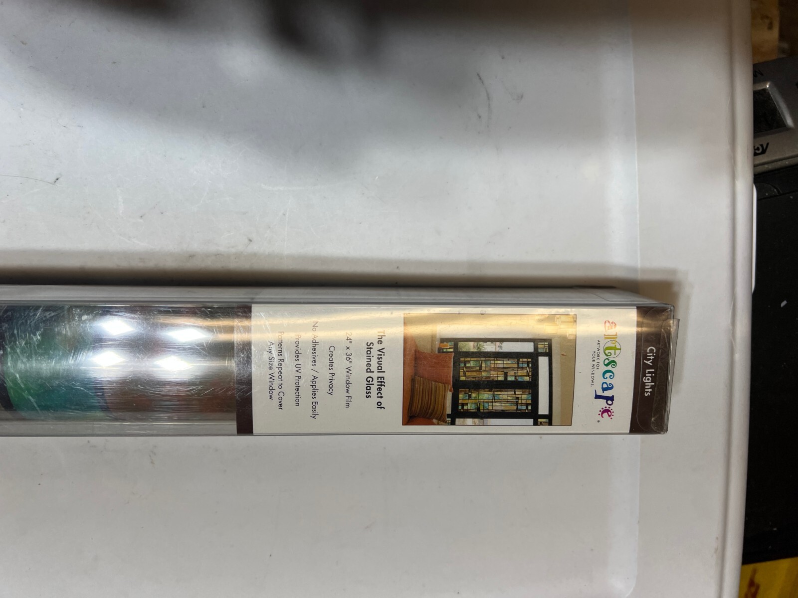 Artscape Window Covering Film Decorative 24″ x 36″ NEW – City Lights FREE SHIP