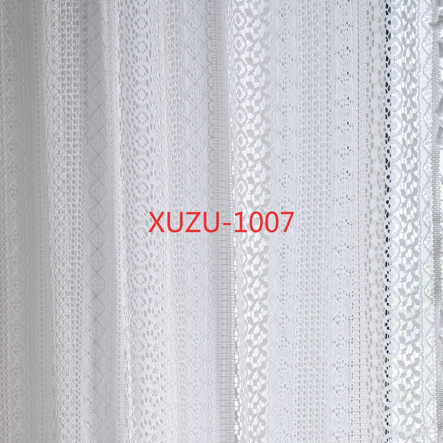 Crochet Lace Curtain Panels Window Drapes Bedroom Living Room Rod Pocket Rustic