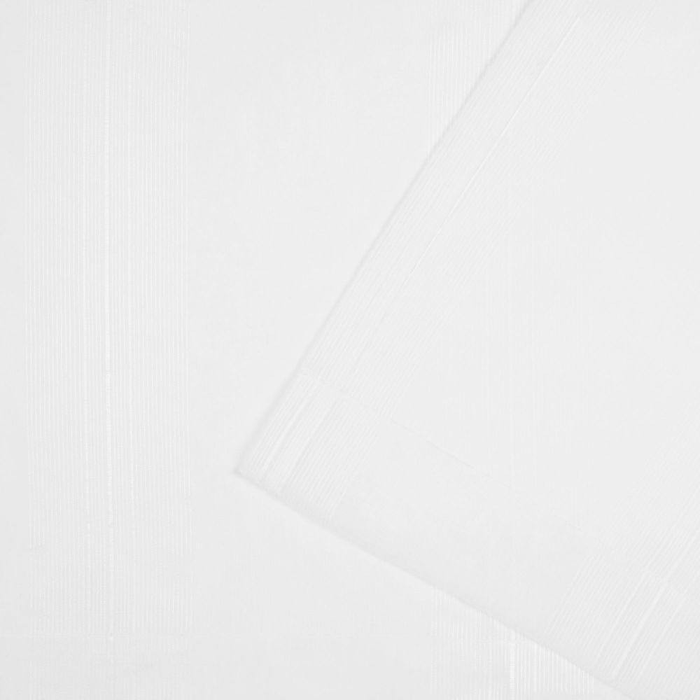 Penny Winter White Solid Sheer Triple Pinch Pleat / Hidden Tab Curtain, 27 In. W