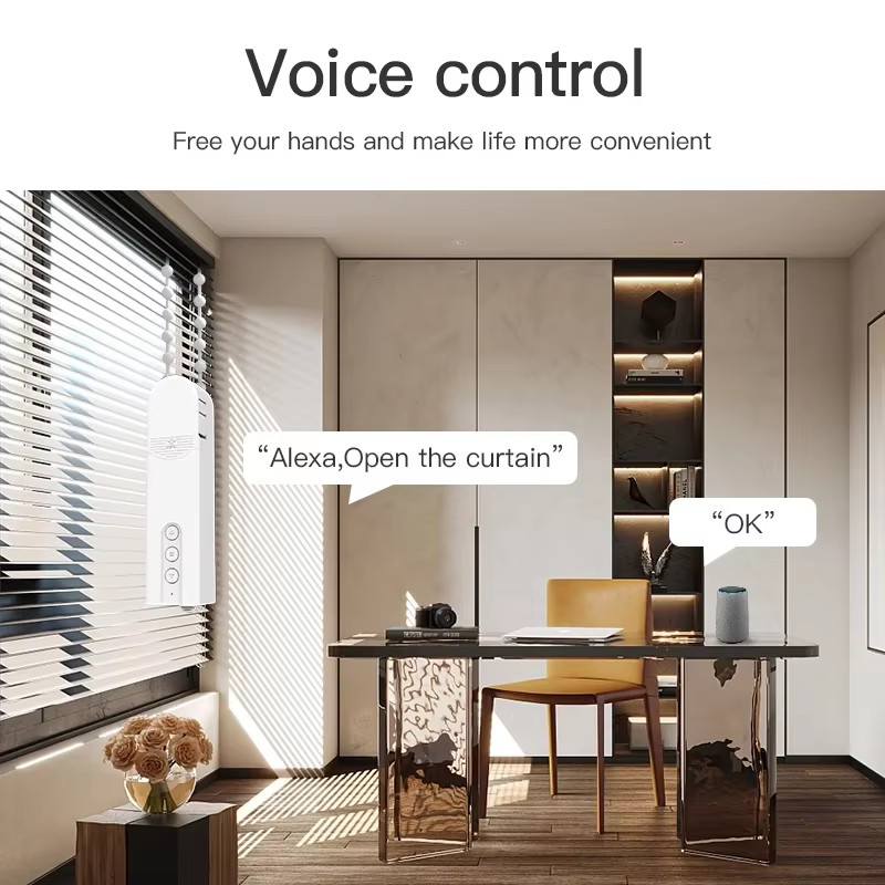 Tuya Zigbee Smart Motorised Blind Automatic Electric Roller Shutter Shadows Robo