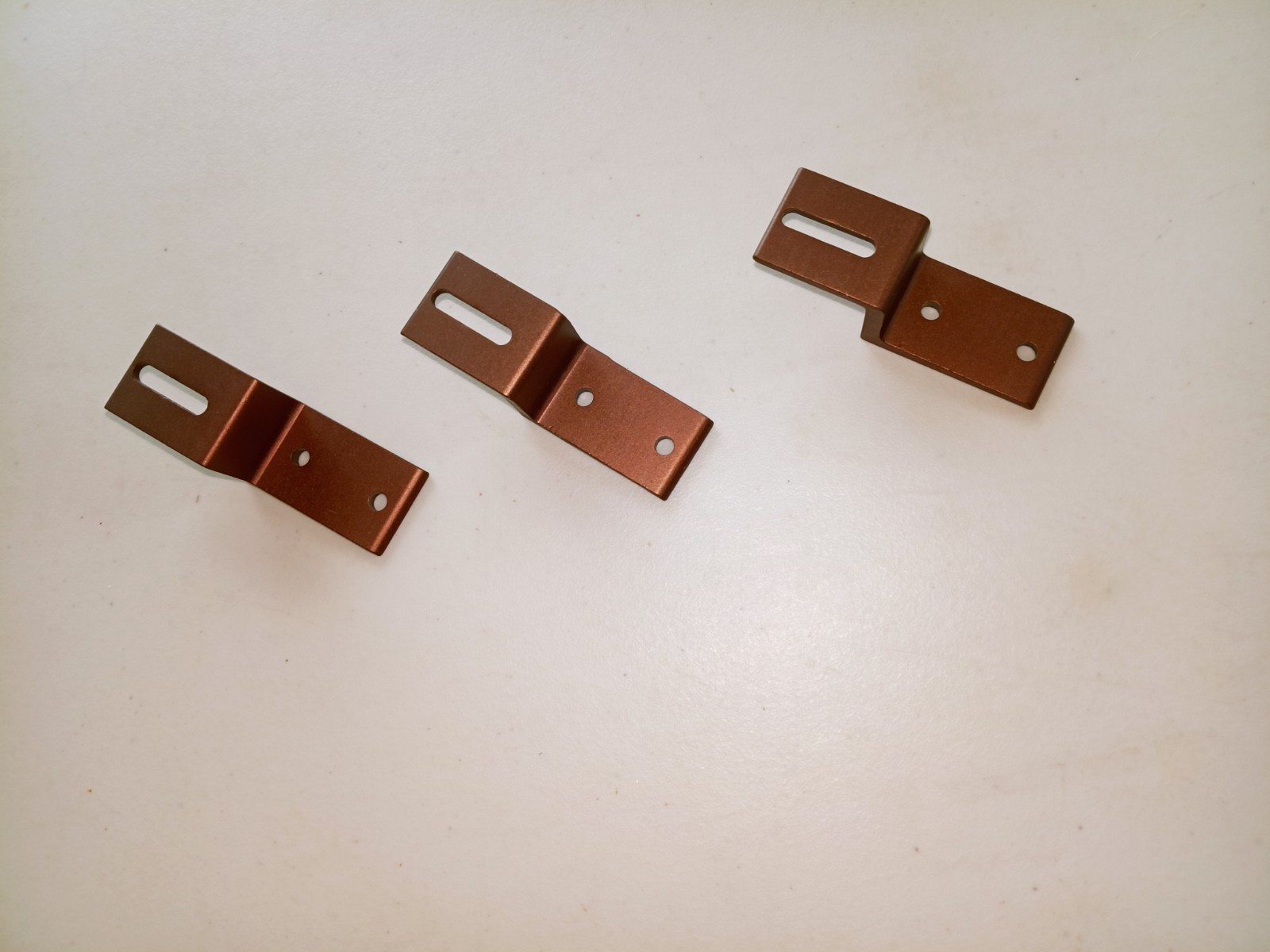 Kirsch ceiling mounted traverse rod 71131 metal Z brackets. 3 brackets. 511