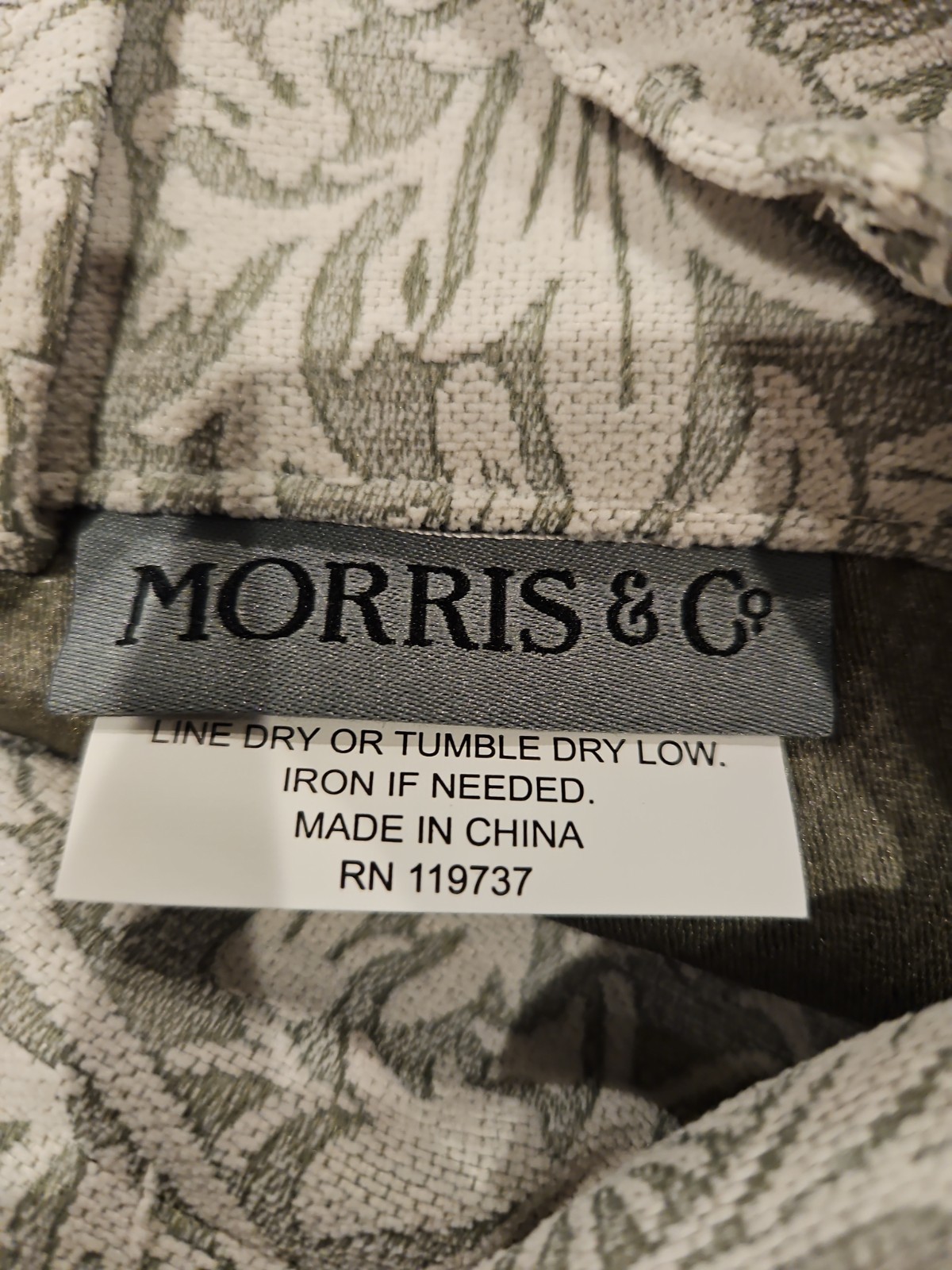 Morris & Co SNAKESHEAD Set Of 2 Curtain Panels 36×84 Room Darkening ~4 Available