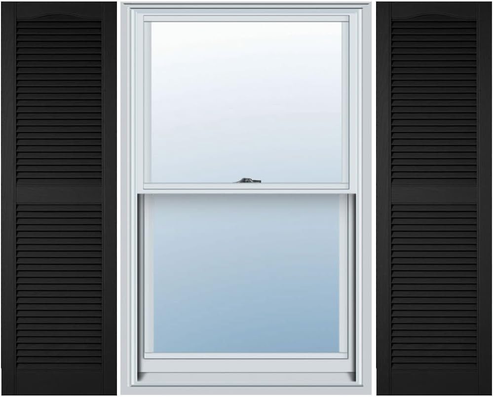 Ekena Millwork Lifetime Vinyl LL1S14X06000BL Standard Cathedral Top Center Mulli